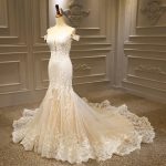 Full beading lace luxurious mermaid wedding dress