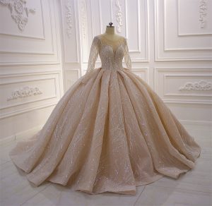 New arrival full blingastic luxurious Swarovski glitter beaded wedding dress