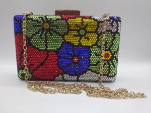WTB Swarovski multicoloured clutch - Image 2