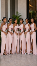 Single rose for bridesmaids